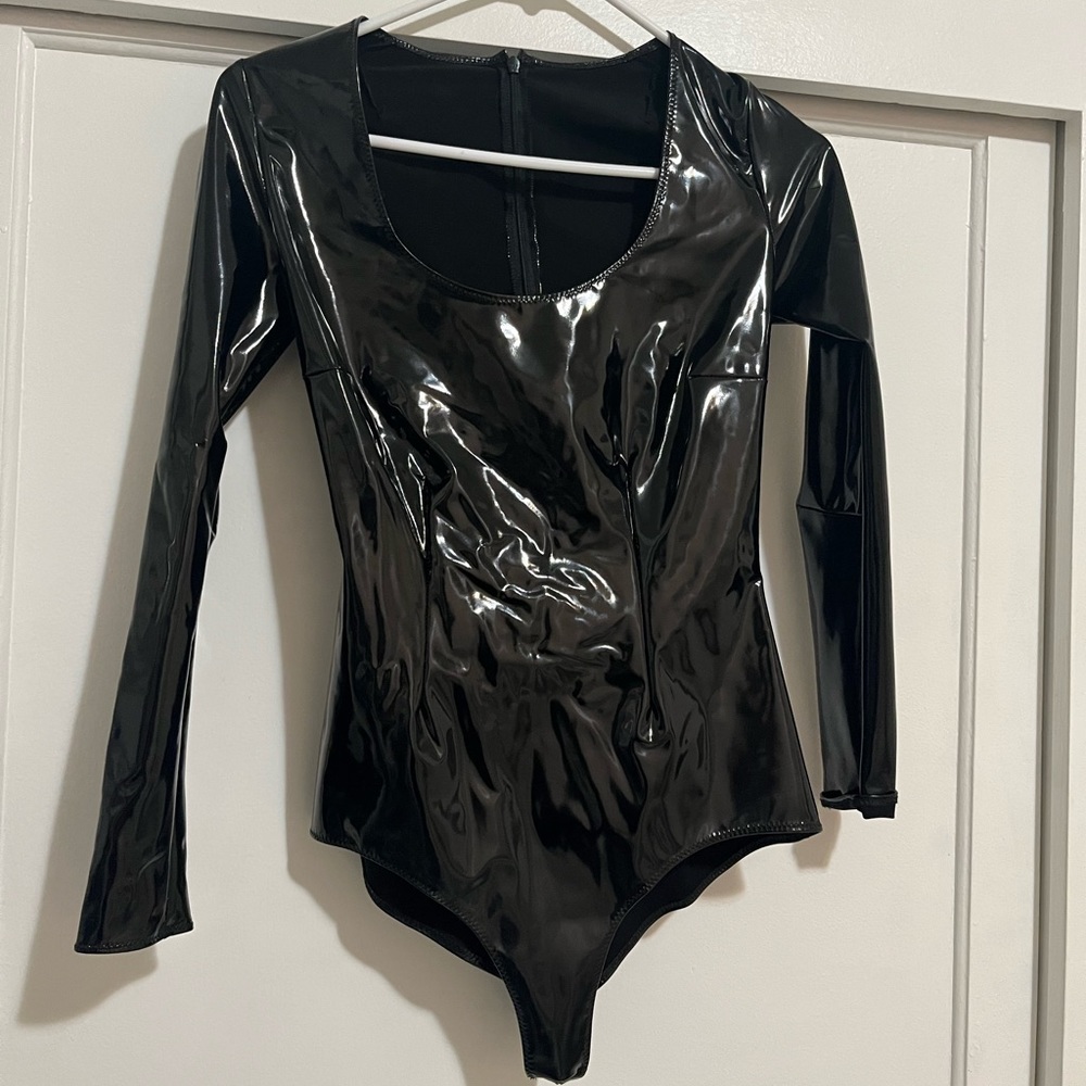 PVC gothic bodysuit